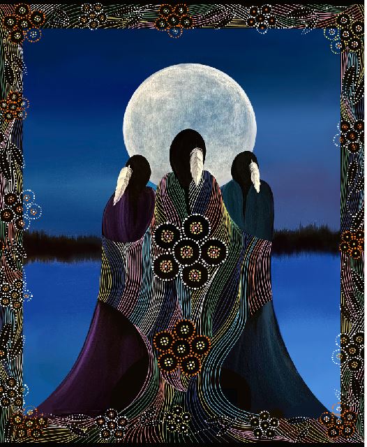 Panel (36 x 44) - Full Moon Rising by Betty Albert - $19.99