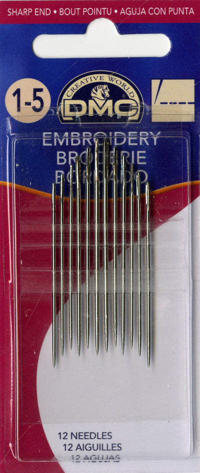 DMC Embroidery / Crewel Needles Size 1/5 From DMC In Needles - Hand