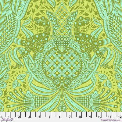 Lime Gift Rapt - Roar! by Tula Pink for FreeSpirit Fabrics