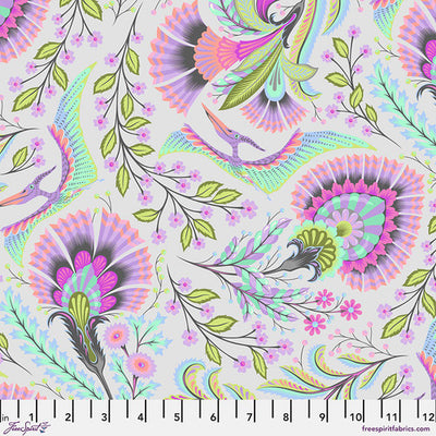 Mist Wing It - Roar! by Tula Pink for FreeSpirit Fabrics