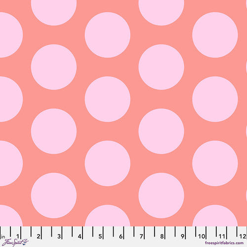 Roar! Dinosaur Eggs Blush - Tula Pink - PER QUARTER METRE Roar! Dinosaur Eggs Blush - Tula Pink - PER QUARTER METRE