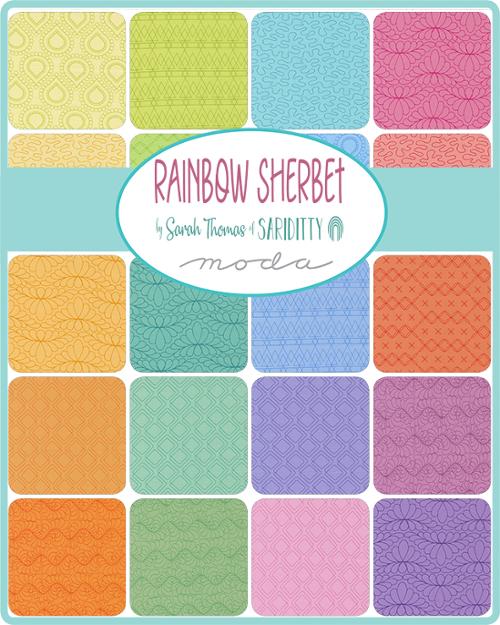 Tutti Frutti (545026-23) - Rainbow Sherbet by Sariditty for Moda Fabrics - $21.96/m ($20.27/yd)