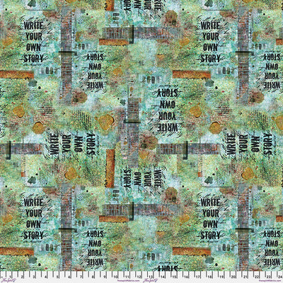 Seafoam - Your Own Story - Live Out Loud by Seth Apter for FreeSpirit Fabrics