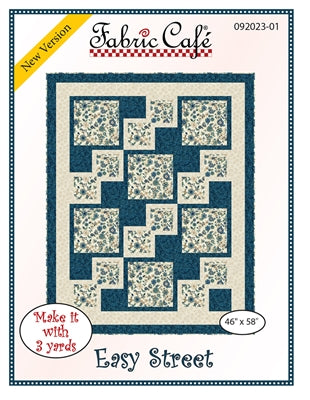 Easy Street 3 Yard Quilt Pattern by Fabric Cafe