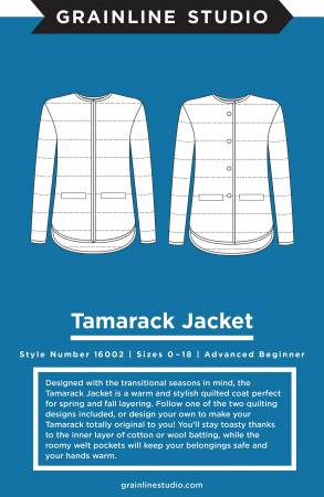Tamarack Jacket by Grainline Studio - Sizes 0-18