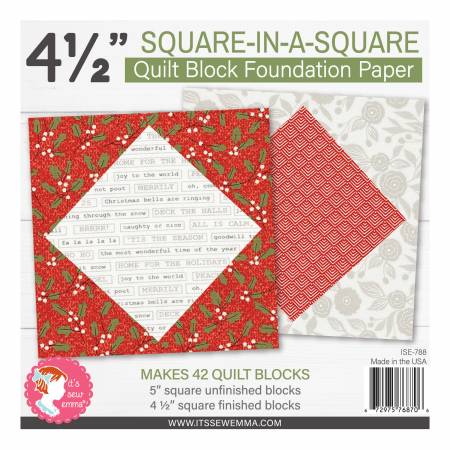 Square In A Square Quilt Block Foundation Paper Piecing Pad - 4.5" Block by Lori Holt for It&