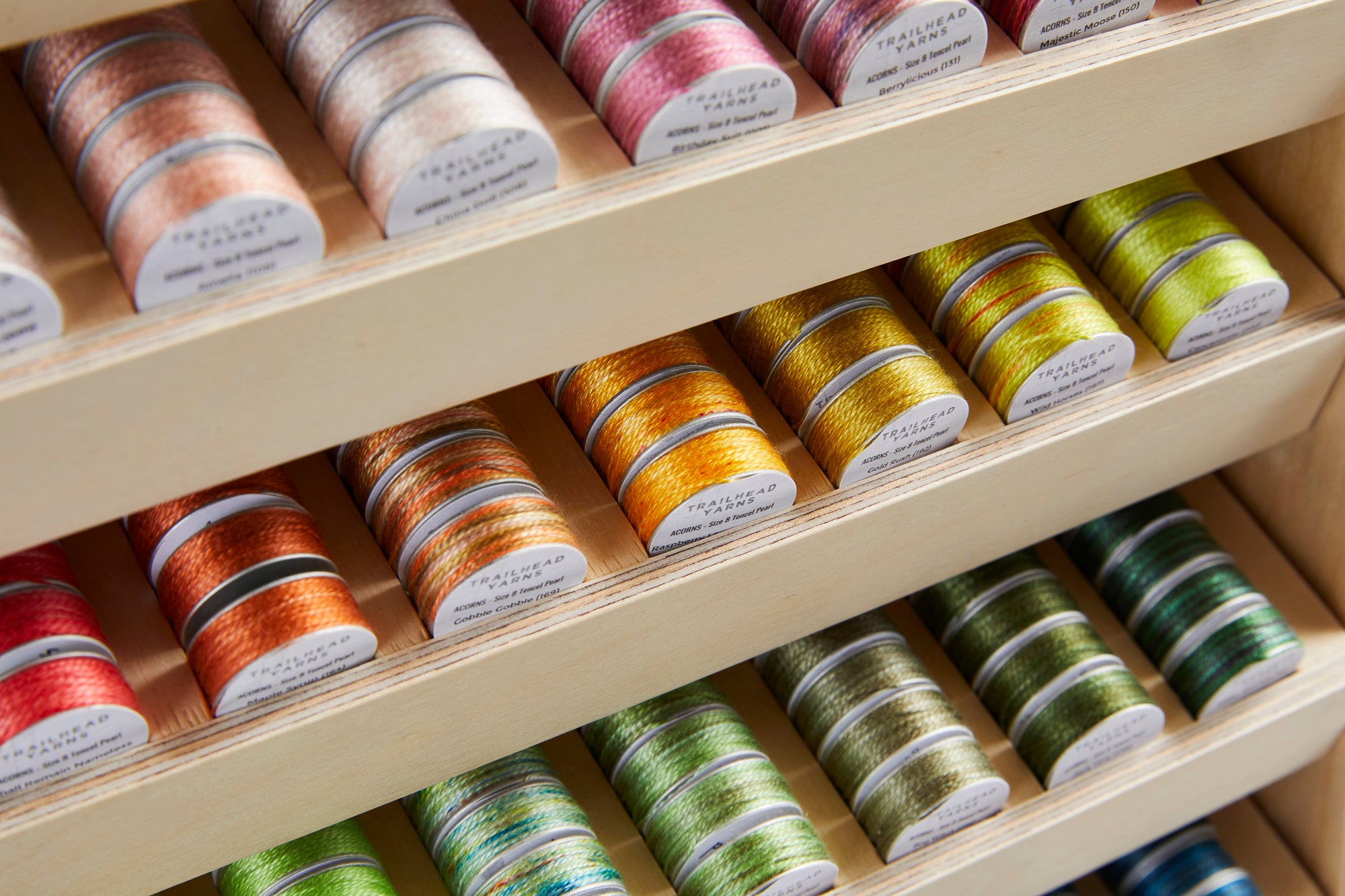 Thread Snke Skeins and Bobbins - Acorn Premium Hand Dyed Threads by Trailhead Yarn ...