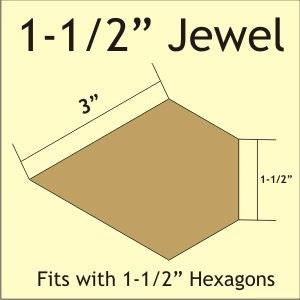 1.5 inch Jewel Paper Shape