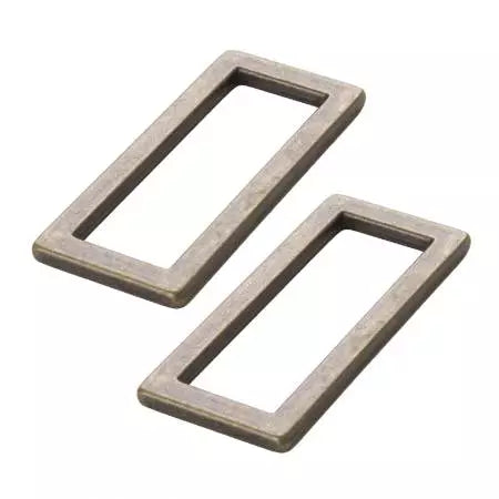 Antique Brass - 1.5" Rectangle Ring by Annie