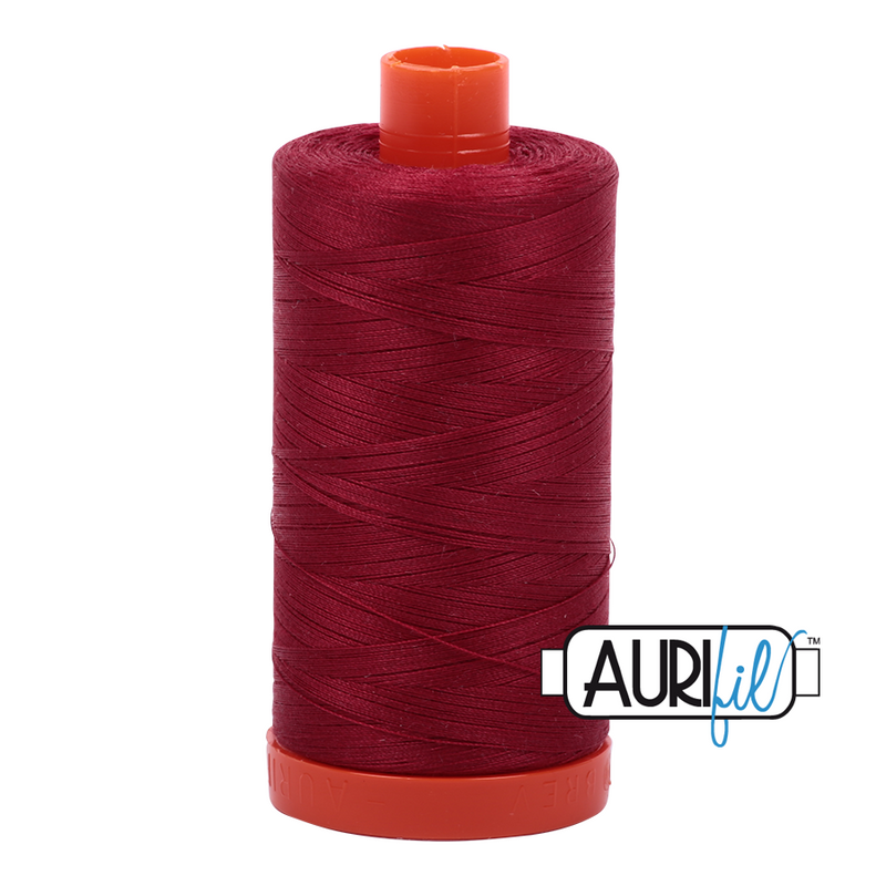 Aurifil Cotton Mako Thread - Burgundy (1103) - Large Spool (1300m/1422yd)