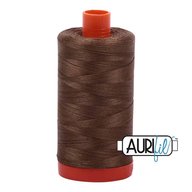 Aurifil Cotton Mako Thread - Dark Sandstone (1318) - Large Spool (1300m/1422yd) - 2 for $35.98 - You save $4.00!