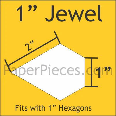 1" Jewel Shapes Pack by Paper Pieces (75 pcs)