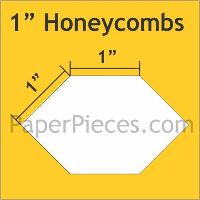 1" Honeycomb Shapes Pack (100 pcs) by Paper Pieces