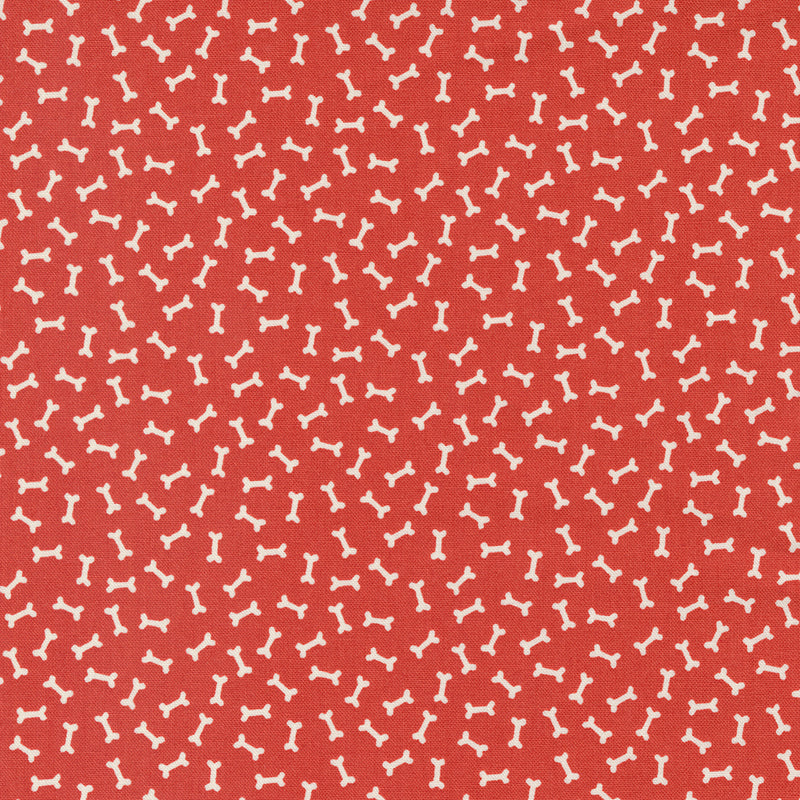 Red Fetch Blenders Bones - Dog Daze by Stacy Iest Hsu for Moda Fabrics