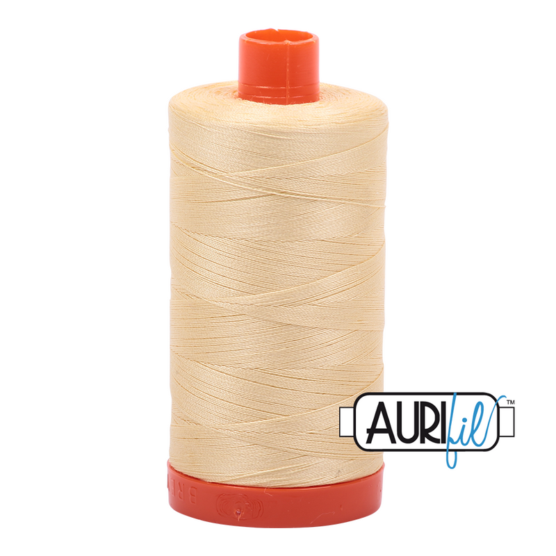 Aurifil Cotton Mako Thread - Champagne (2105) - Large Spool (1300m/1422yd) - Save $4.00 When You Buy 2 Spools!