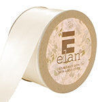 Ecru - Elan Double Sided (Face) Satin Ribbon - 36mm x 5m