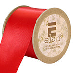Red - Elan Double Sided (Face) Satin Ribbon - 50mm x 3.5m