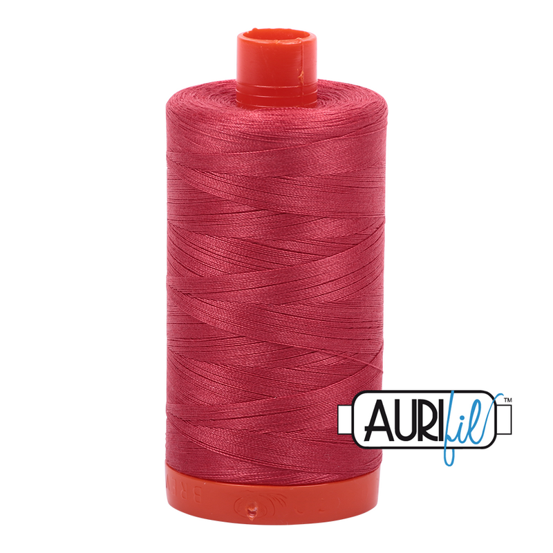 Aurifil Cotton Mako Thread - Red Peony (2230) - Large Spool (1300m/1422yd)