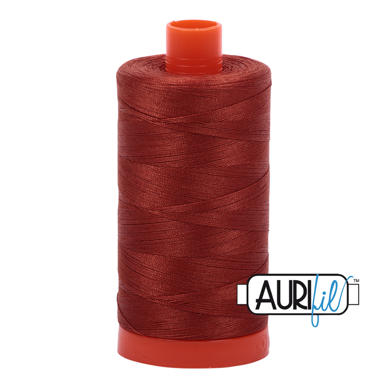 Aurifil Cotton Mako Thread - Copper (2350) - Large Spool (1300m/1422yd)