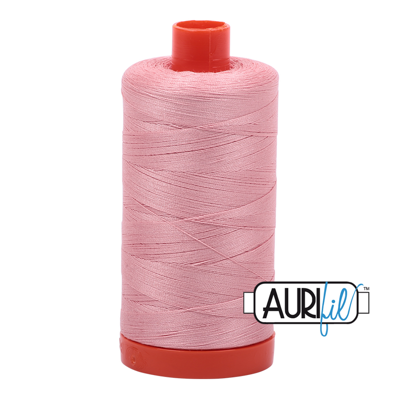 Aurifil Cotton Mako Thread - Light Peony (2437) - Large Spool (1300m/1422yd)