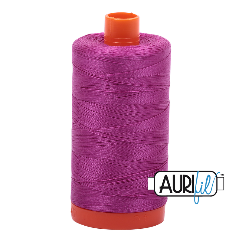 Aurifil Cotton Mako Thread - Magenta (2535) - Large Spool (1300m/1422yd)