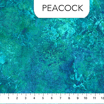 Peacock (26756-66) Quartz - Stonehenge Gradations II for Northcott Fabrics
