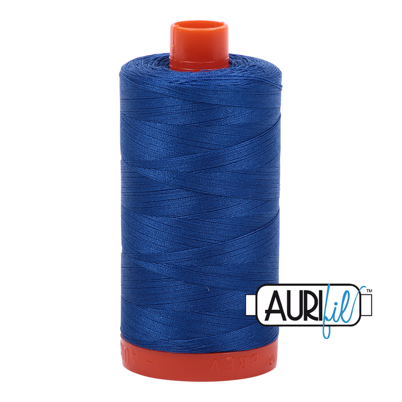 Aurifil Cotton Mako Thread - Medium Blue (2735) - Large Spool (1300m/1422yd)