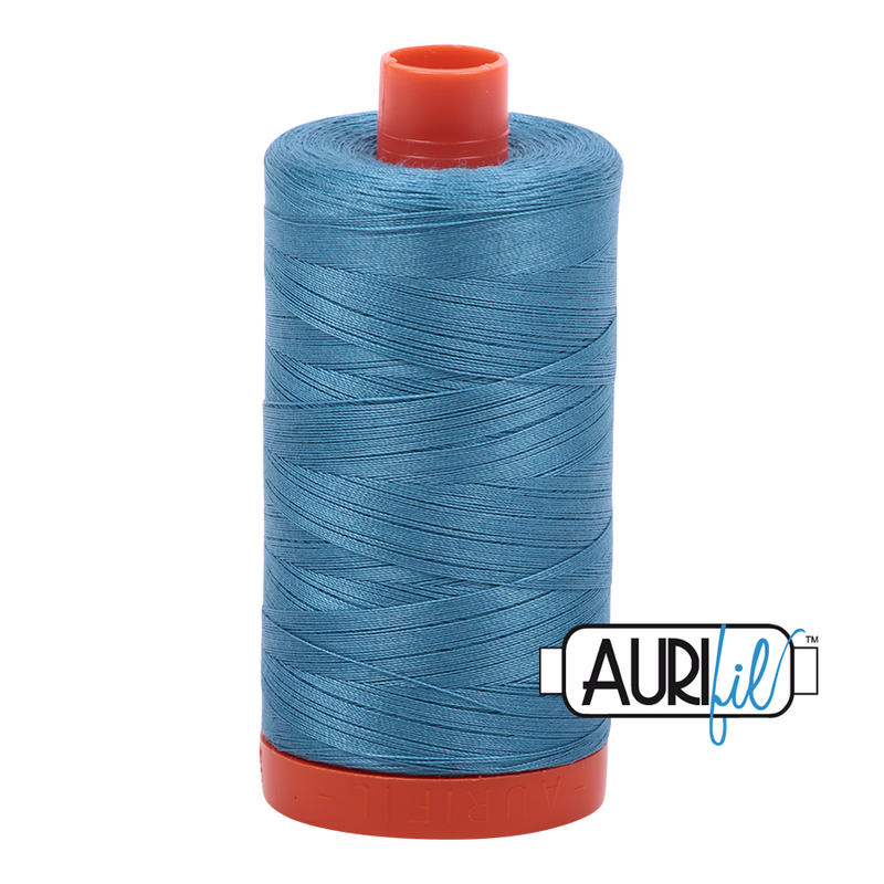 Aurifil Cotton Mako Thread - Teal (2815) - Large Spool (1300m/1422yd)