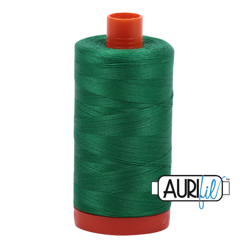 Aurifil Cotton Mako Thread - Green (2870) - Large Spool (1300m/1422yd)