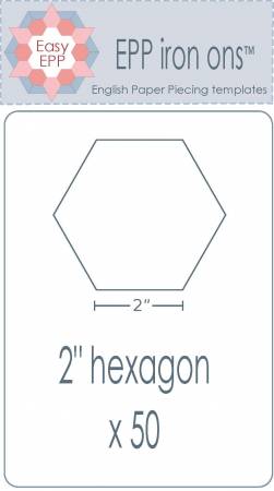 2" Hexagon Shape EPP Iron-On Templates (50 count) from Hugs&