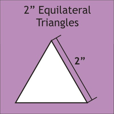2" Equilateral Triangle Shapes Pack (75 pcs) by Paper Pieces