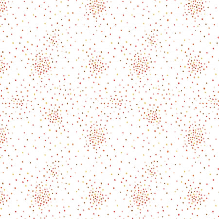 Orange White (304209-04) - Miniature Minis Dapple Dots by RJR Studio for RJR Fabrics - $21.96/m ($20.27/yd)
