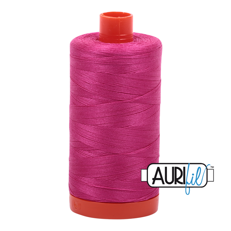 Aurifil Cotton Mako Thread - Fuchsia (4020) - Large Spool (1300m/1422yd)