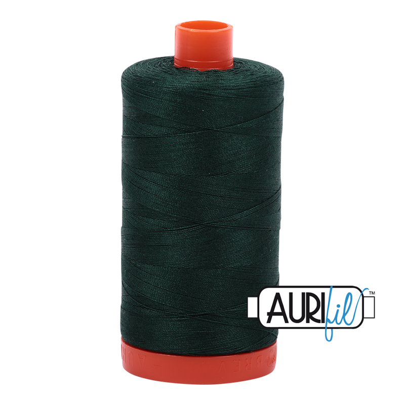 Aurifil Cotton Mako Thread - Forest Green (4026) - Large Spool (1300m/1422yd)