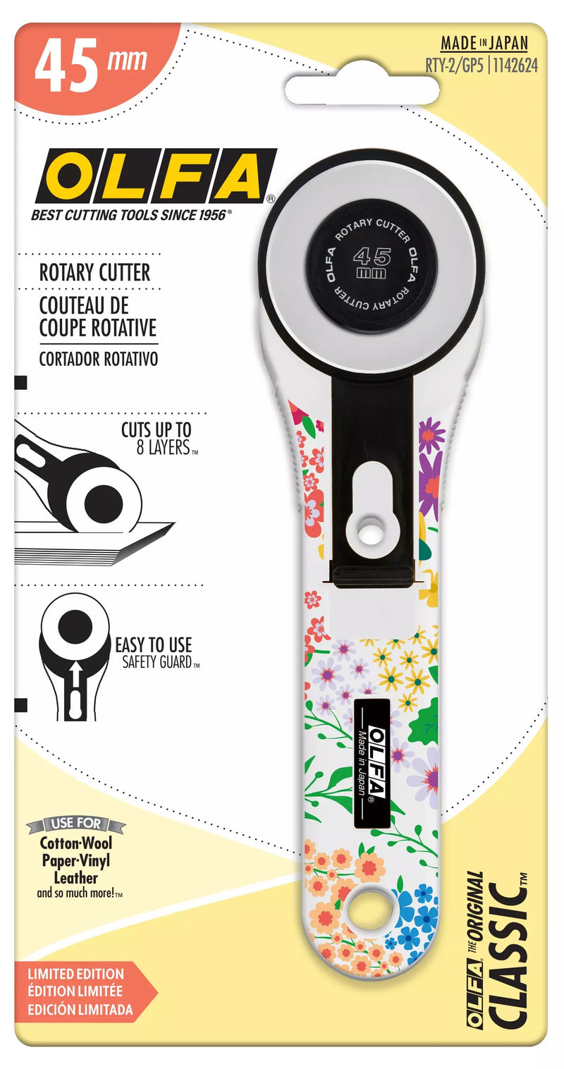 45mm Blooming Garden Handle Rotary Cutter