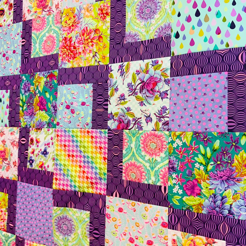 San Julian Quilt Kit by Villa Rosa Designs Featuring Untamed By Tula Pink For FreeSpirit Fabrics