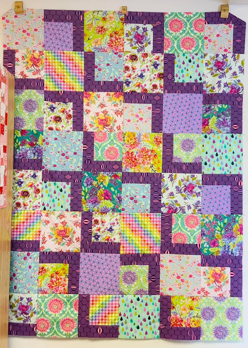 San Julian Quilt Kit by Villa Rosa Designs Featuring Untamed By Tula Pink For FreeSpirit Fabrics
