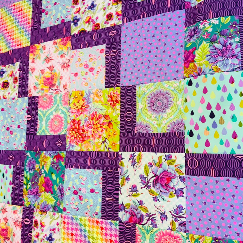 San Julian Quilt Kit by Villa Rosa Designs Featuring Untamed By Tula Pink For FreeSpirit Fabrics