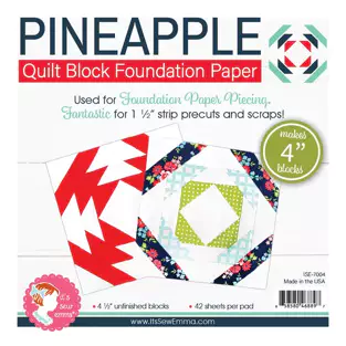 Pineapple Quilt Block Foundation Paper Piecing Pad - 4" Block by Lori Holt for It&