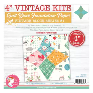 Vintage Kite Quilt Block Foundation Paper Piecing Pad - 4" Block by Lori Holt for It&