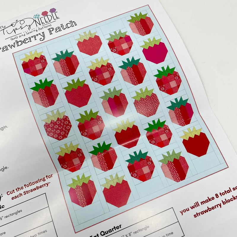 Strawberry Patch Quilt Kit by The Tipsy Needle