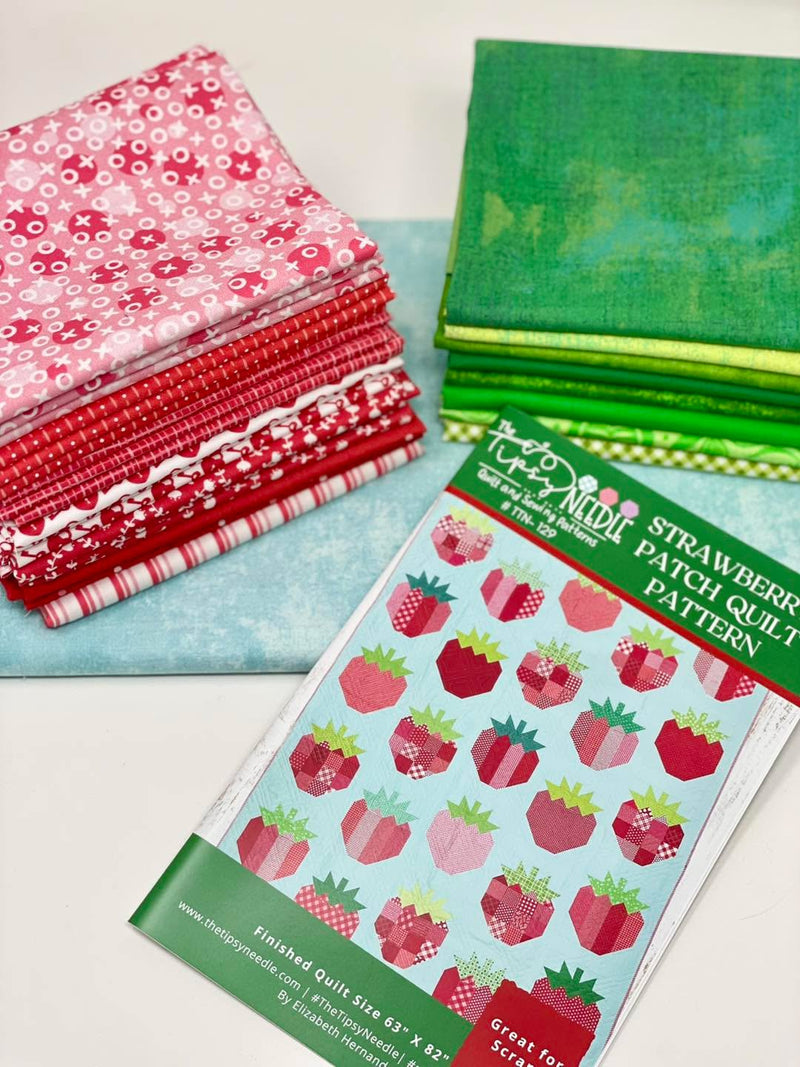 Strawberry Patch Quilt Kit by The Tipsy Needle