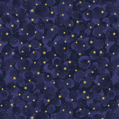Midnight Blue and Gold - Celestial by Lewis & Irene