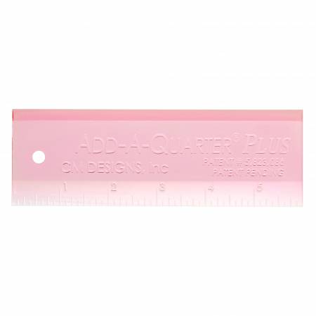 Add-A-Quarter Plus Ruler (6 inch) - Pink