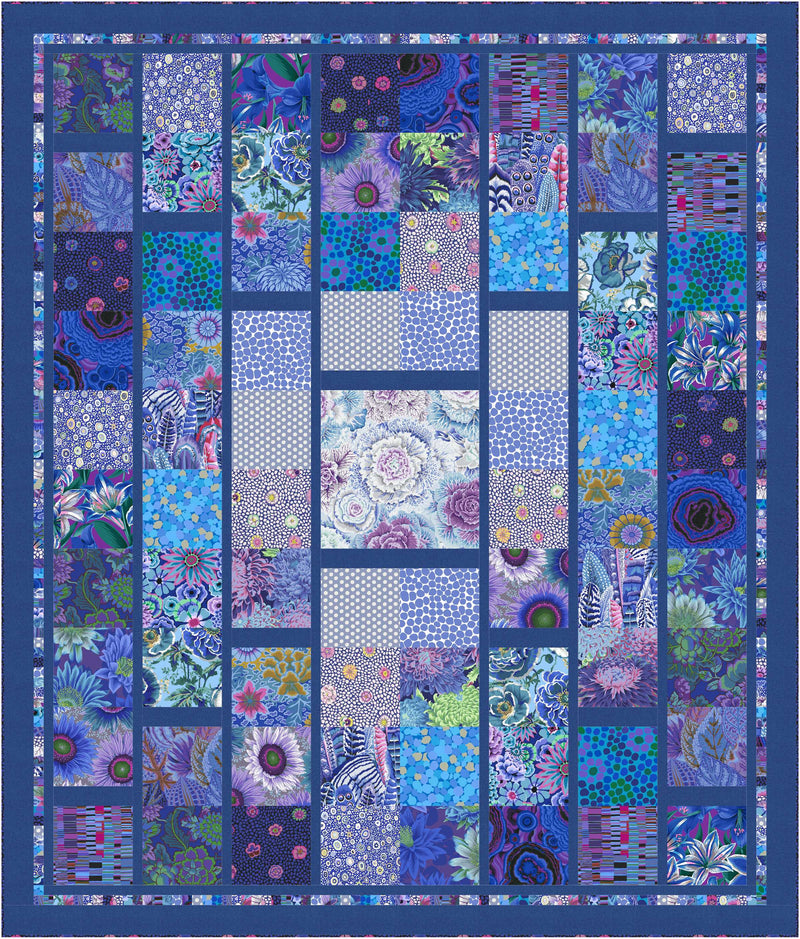 Lake - All Boxed In Quilt Kit featuring Kaffe Fassett Collective by FreeSpirit Fabrics