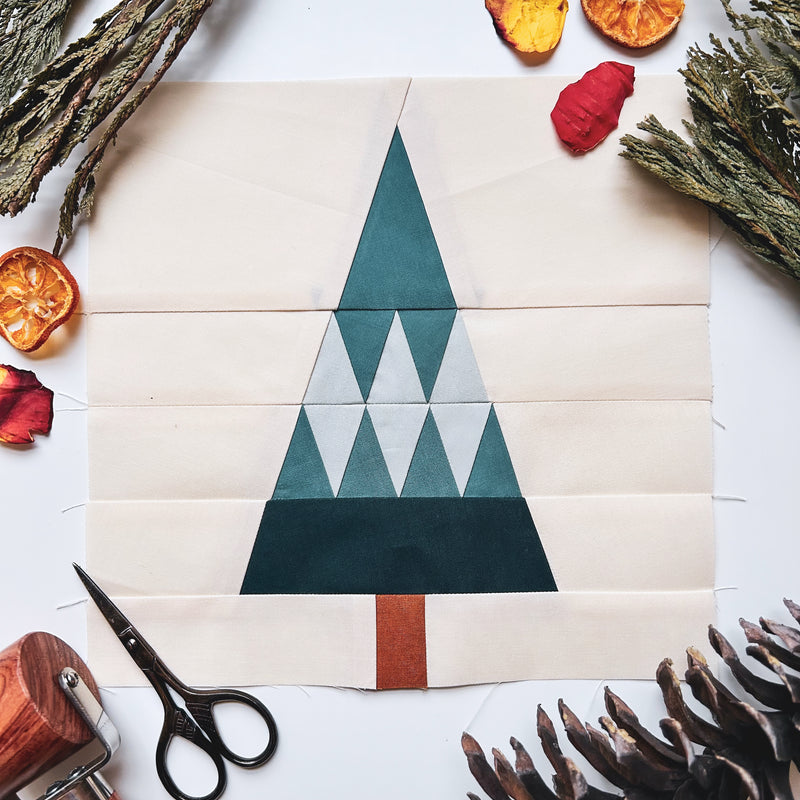Argyle Pine Foundation Paper Piecing Pattern by Tiny Llama Quilts (PDF Download)
