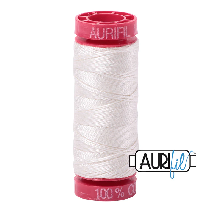 Aurifil 12wt Cotton Mako Thread - Sea Biscuit (6722) - Small Spool (50m/54yd)