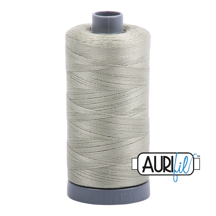 Aurifil 28wt Cotton Mako Thread - Light Laurel Green (2902) - Large Spool (750m/820yd)