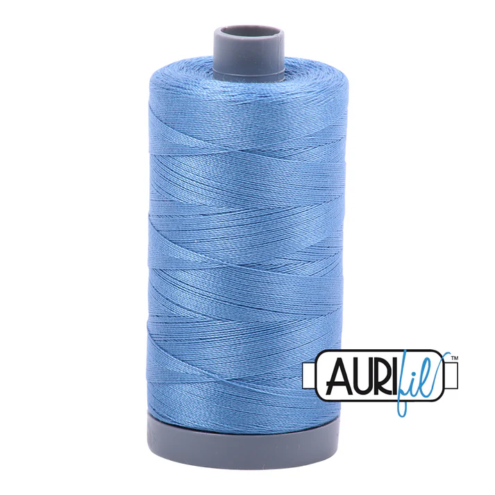 Aurifil 28wt Cotton Mako Thread - Light Wedgewood (2725) - Large Spool (750m/820yd)