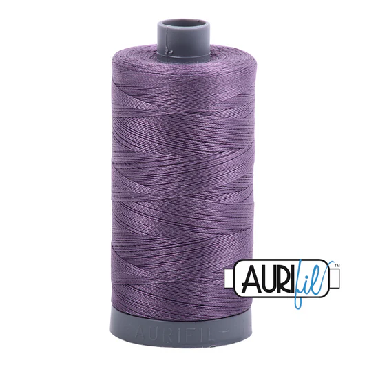 Aurifil 28wt Cotton Mako Thread - Plumtastic (6735) - Large Spool (750m/820yd)